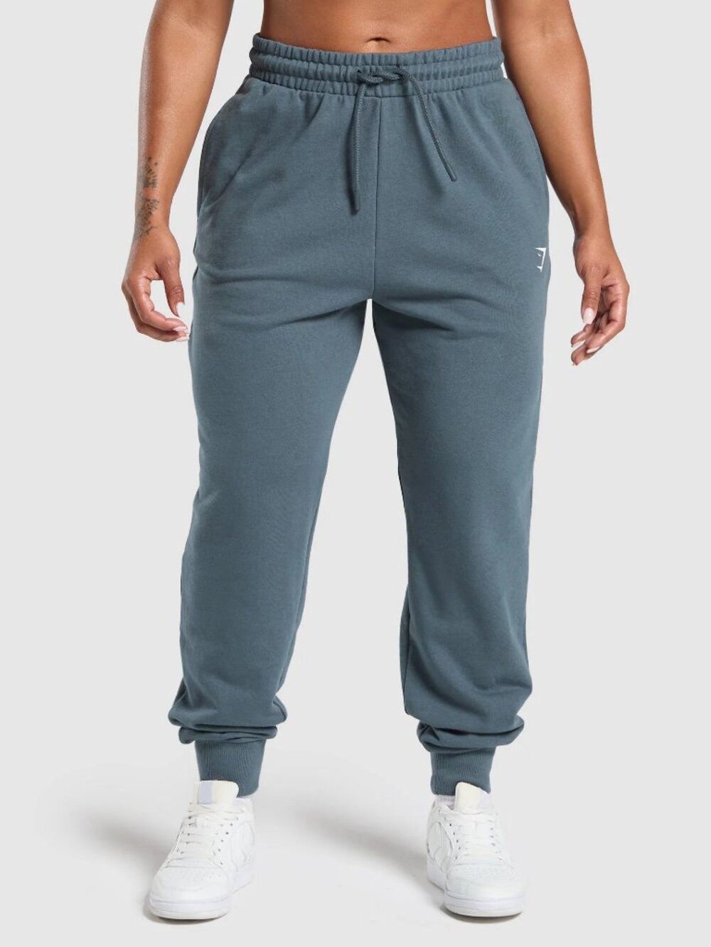 Small Active Gym Gymshark Titanium Blue Power Joggers Sweatpants